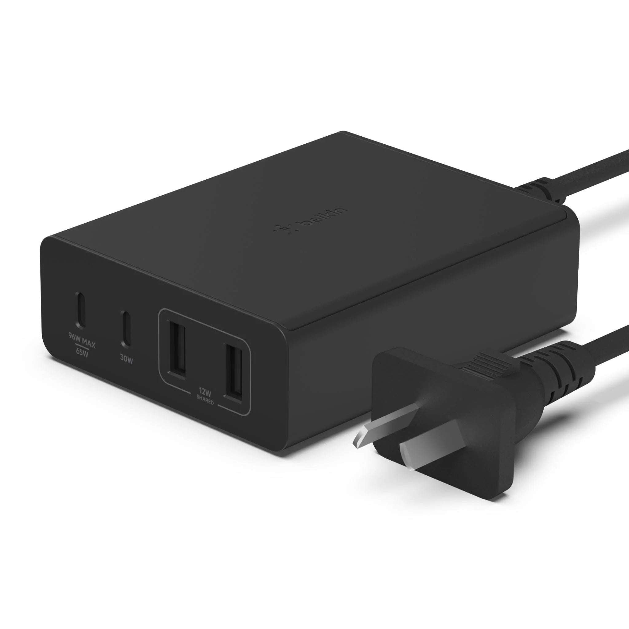 Belkin BoostCharge Pro 108W 4-Port GaN USB-C Laptop Charger - Black Belkin