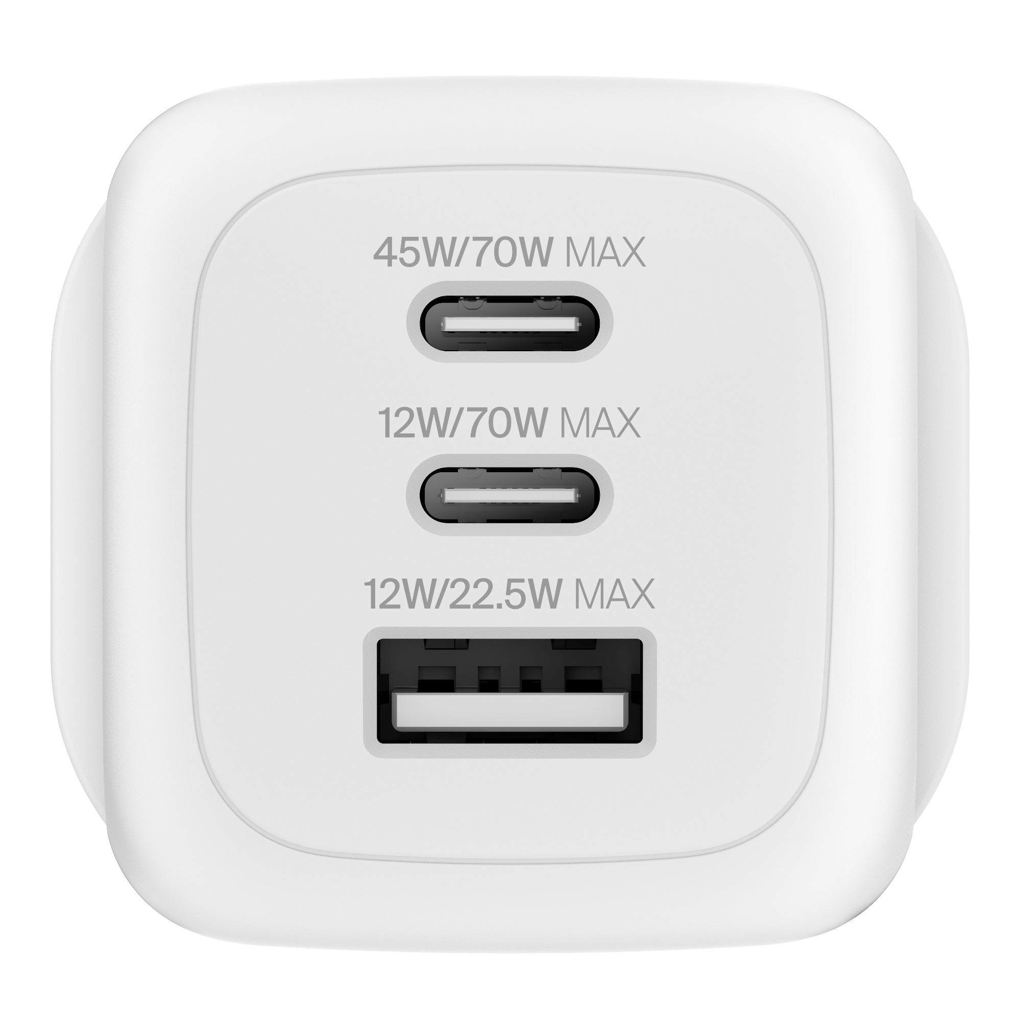 Belkin BoostCharge Pro 70W 3-Port GaN Charger | Fast Laptop & Travel 