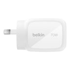 Belkin BoostCharge Pro 70W 3-Port GaN Wall Charger - Fast Laptop & Phone Charger Belkin