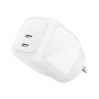 Belkin BoostCharge Pro 67W Dual USB-C GaN Wall Charger, White Belkin