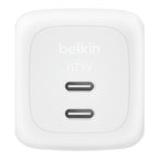 Belkin BoostCharge Pro 67W Dual USB-C GaN Wall Charger, White Belkin