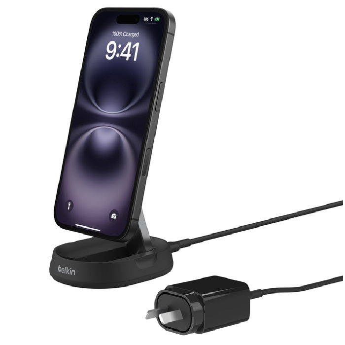 Belkin BoostCharge Pro Qi2 Magnetic 15W Wireless Charging Stand - Black Belkin