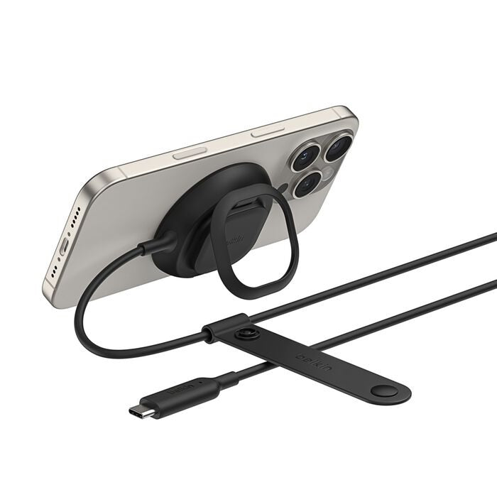 Belkin Qi2 Magnetic Wireless Charger (25W) + 36W Wall Charger - Black Belkin
