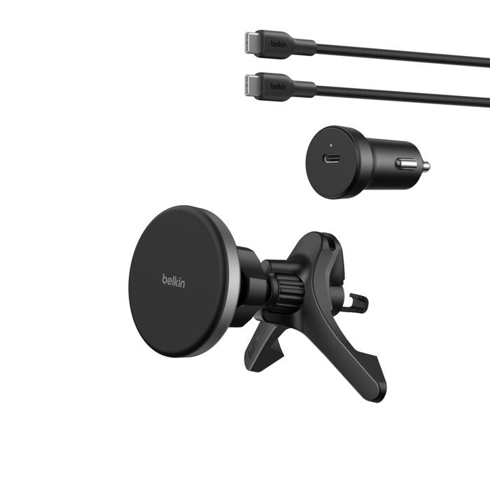 Belkin Qi2 15W Magnetic Wireless Car Vent Mount Kit - Black Belkin