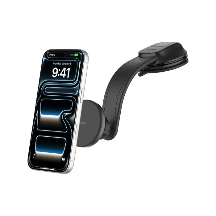 Belkin BoostCharge Qi2 Magnetic 15W Wireless Car Dash Mount - Black Belkin