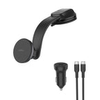 Belkin BoostCharge Qi2 Magnetic 15W Wireless Car Dash Mount - Black Belkin