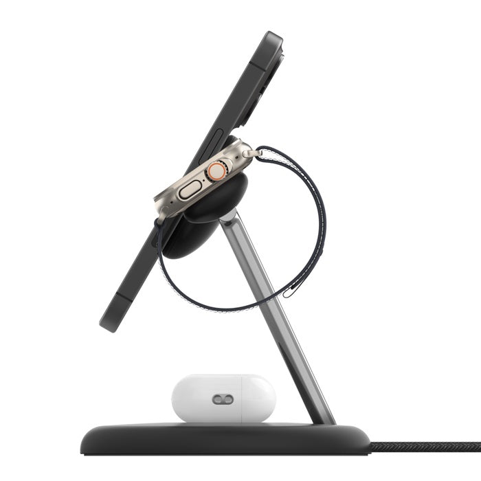 Belkin BoostCharge Pro 3-in-1 Qi2 Magnetic Wireless Charger Stand - 15W Black Belkin