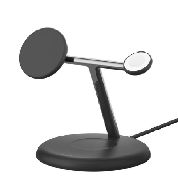 Belkin BoostCharge Pro 3-in-1 Qi2 Magnetic Wireless Charger Stand - 15W Black Belkin