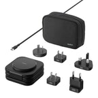 Belkin BoostCharge Pro 3-in-1 Magnetic Qi2 Wireless Travel Charger Black Belkin
