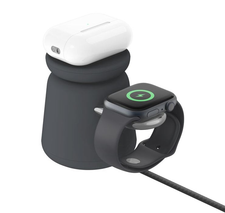 Belkin BoostCharge Pro 2-in-1 Qi2 Wireless Charging Dock - 15W Black 