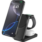Belkin UltraCharge 3-in-1 Qi2 Foldable Magnetic Charger Kit - Black 