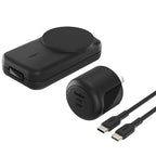 Belkin UltraCharge 3-in-1 Qi2 Foldable Magnetic Charger Kit - Black 