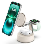 Belkin BoostCharge Pro 3-in-1 Magnetic Qi2 Wireless Charger - Black 