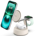 Belkin UltraCharge Pro 3-in-1 Qi2 Fast Wireless Charging Dock - White 