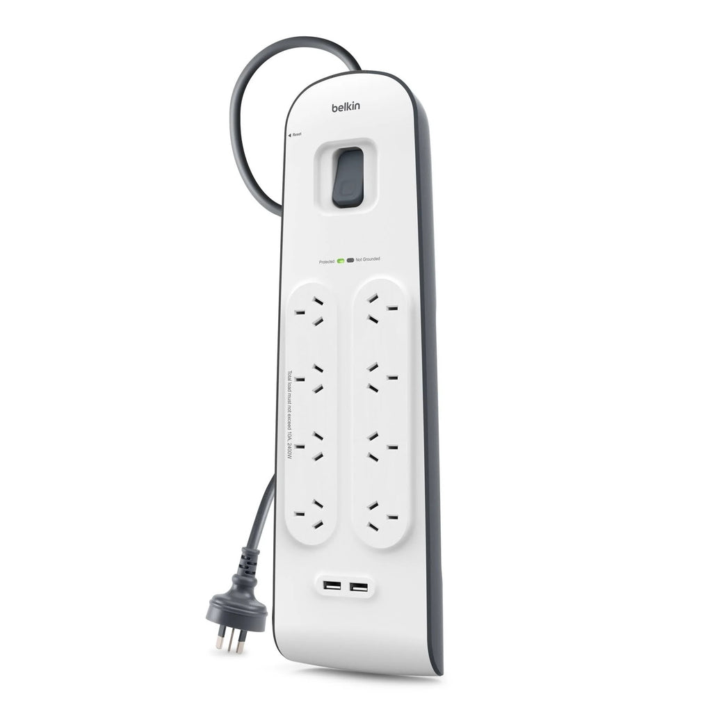 Belkin 8-Outlet Surge Protector Power Strip with Dual USB Ports Belkin