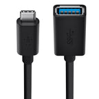 Belkin USB-C to USB-A Adapter - Black | Fast Charge & Data Belkin