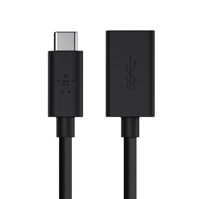 Belkin USB-C to USB-A Adapter - Black | Fast Charge & Data Belkin