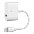 Belkin 3.5mm Audio + Charge RockStar for iPhone - White Belkin