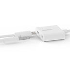 Belkin 3.5mm Audio + Charge RockStar for iPhone - White Belkin