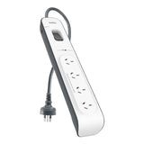 Belkin SurgeMaster 4-Outlet Surge Protector Power Strip - 2M Cord 