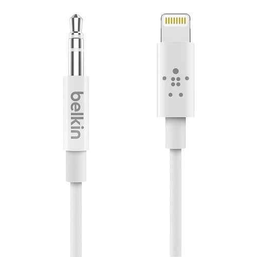 Belkin Lightning to 3.5mm Audio Cable 0.9M - White Belkin