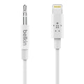 Belkin Lightning to 3.5mm Audio Cable 0.9M - White Belkin