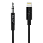 Belkin Lightning to 3.5mm Audio Cable 1.8M - High-Res MFi Black 
