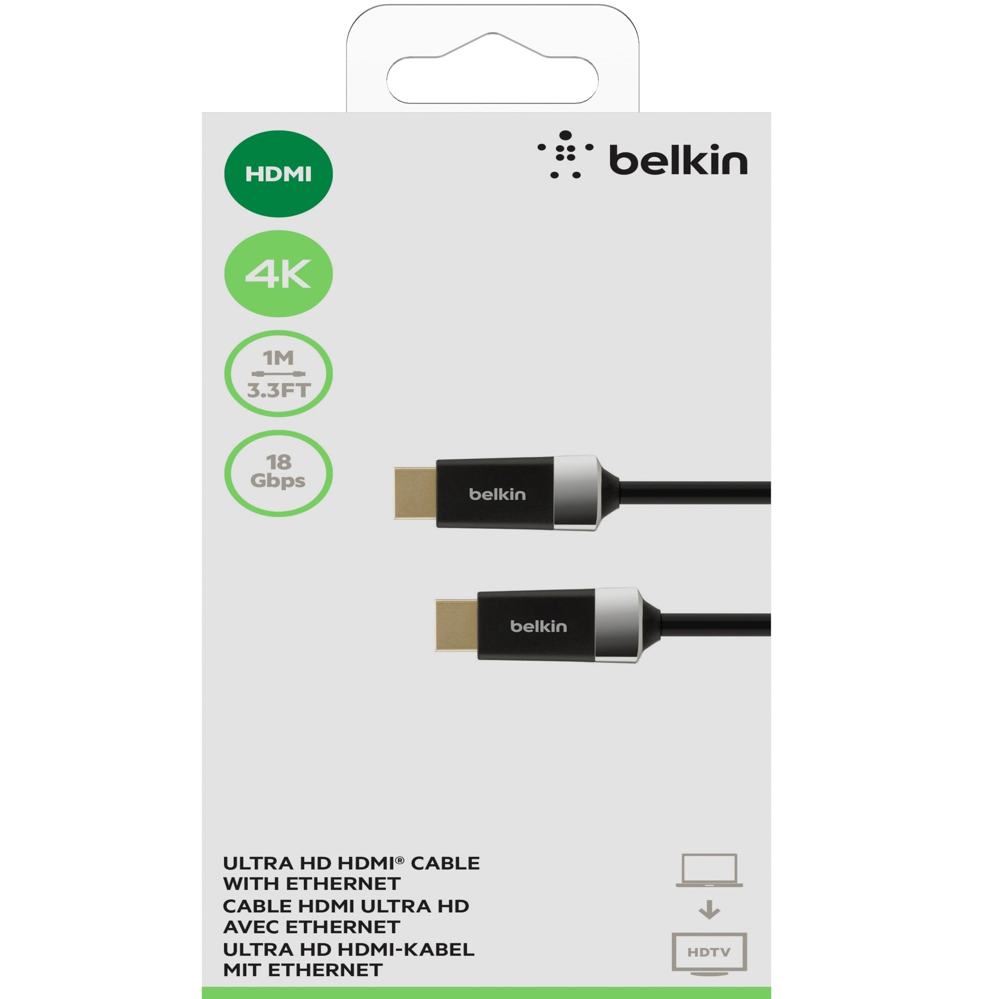 Belkin 5M High-Speed 4K HDMI Cable with Ethernet - Ultra HD Belkin