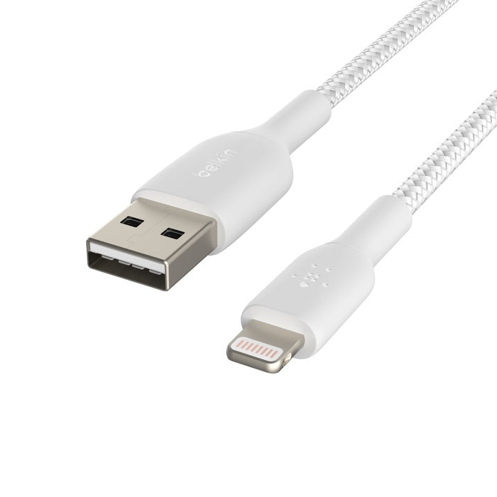 Belkin BoostCharge Braided Lightning Cable 1M - MFI Certified Fast Charge Belkin