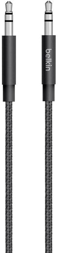 Belkin MIXIT Metallic AUX Cable 1.2M - Black | Durable Audio Cable Belkin