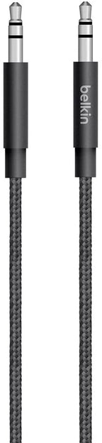 Belkin MIXIT Metallic AUX Cable 1.2M - Black | Durable Audio Cable Belkin