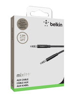 Belkin MIXIT Metallic AUX Cable 1.2M - Black | Durable Audio Cable Belkin