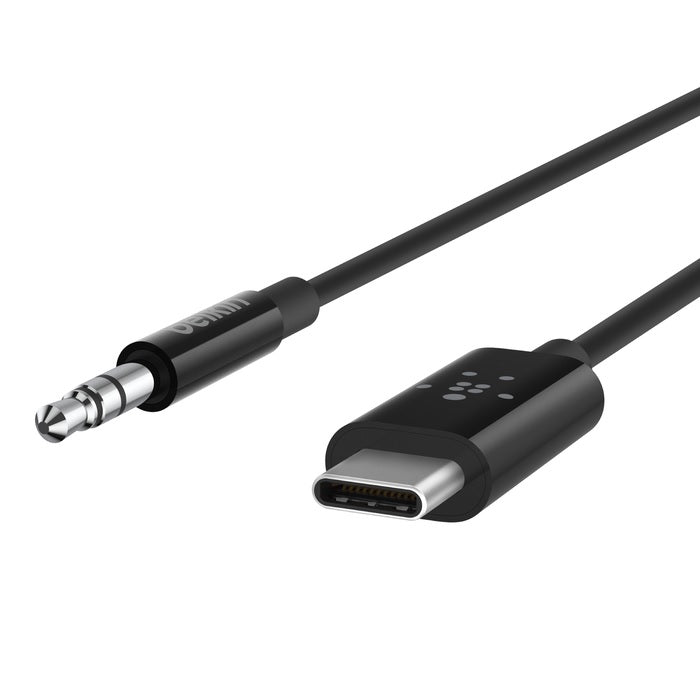 Belkin RockStar USB-C to 3.5mm Audio Cable - 0.9M Black Belkin