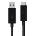 Belkin USB-C to USB-A Cable 1M Black - 60W Fast Charge, 10Gbps Data Belkin