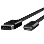Belkin USB-C to USB-A Cable 1M Black - 60W Fast Charge, 10Gbps Data Belkin