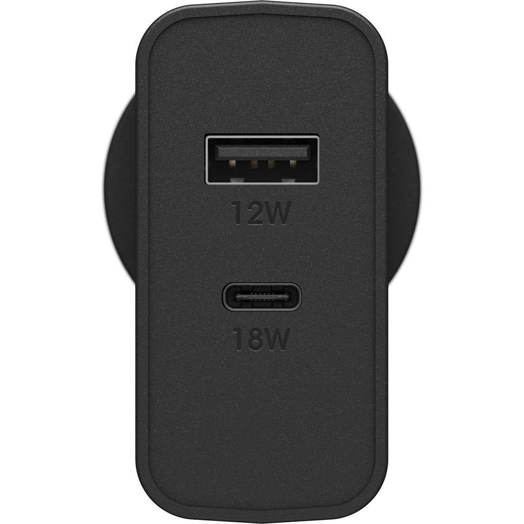 OtterBox 30W Dual Port USB-C PD Fast Charger for Apple - Black Otterbox
