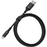 OtterBox MFi Lightning to USB-A Cable (1M) - Black - Durable Fast Charge
