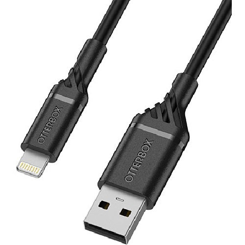 OtterBox MFi Lightning to USB-A Cable (1M) - Black | Durable Fast Charge Otterbox