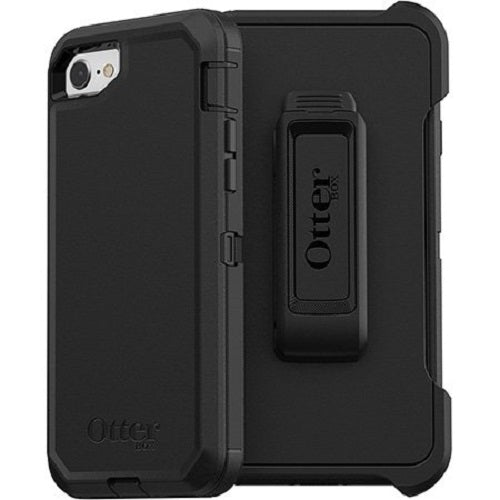 OtterBox Defender Case for iPhone SE (3rd/2nd Gen), iPhone 8/7 - Black w/ Holster Otterbox