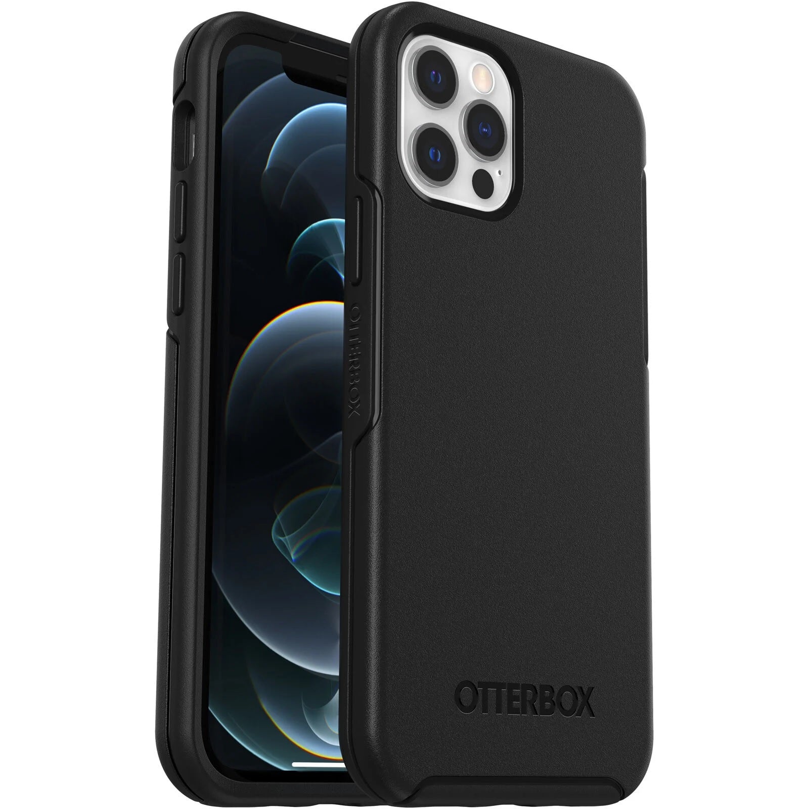 OtterBox Symmetry iPhone 12/12 Pro Case - Black | Slim & Drop Protection Otterbox
