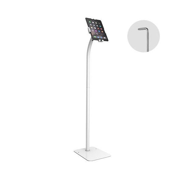 Brateck Universal Anti-Theft tablet floor stand compatible with most 7.9'-11' Tablets-White 220x300x - PAD33-02