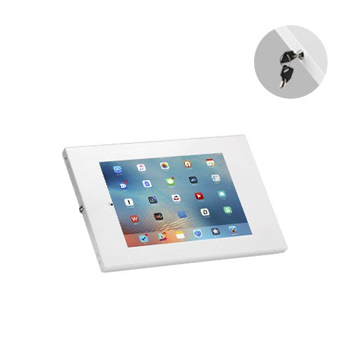 Brateck Anti-Theft Wall-Mounted Tablet Enclosure Fit most 9.7' to 11' tablets including iPad, iPad Air, iPad Pro,- White 226x343x22.5mm Brateck