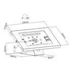 Brateck Anti-Theft Wall/Countertop Tablet Holder 9.7-11 iPads & Tablets Brateck