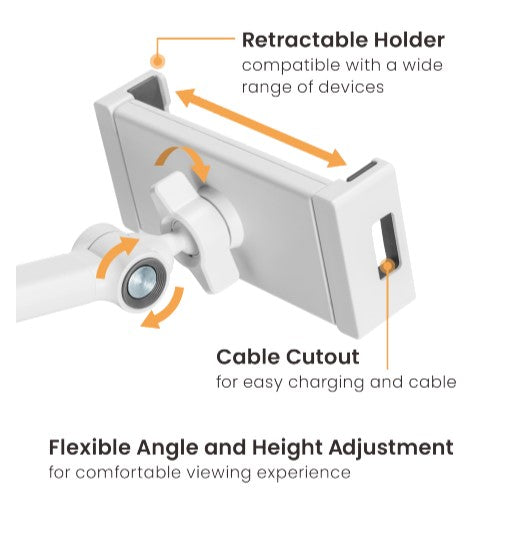 Brateck Universal Phone & Tablet Tabletop Stand - White Brateck
