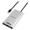 mbeat USB-C Dual 4K HDMI DisplayLink Monitor Adapter with PD Pass-through 