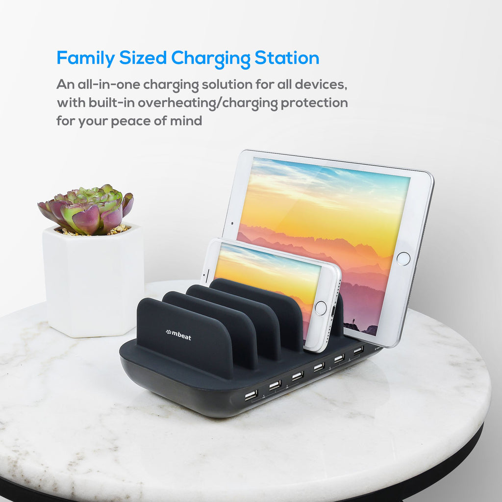 mbeat® Gorilla 7-Port USB-C & USB Fast Charging Station - 60W PD 