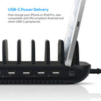 mbeat® Gorilla 7-Port USB-C & USB Fast Charging Station - 60W PD 