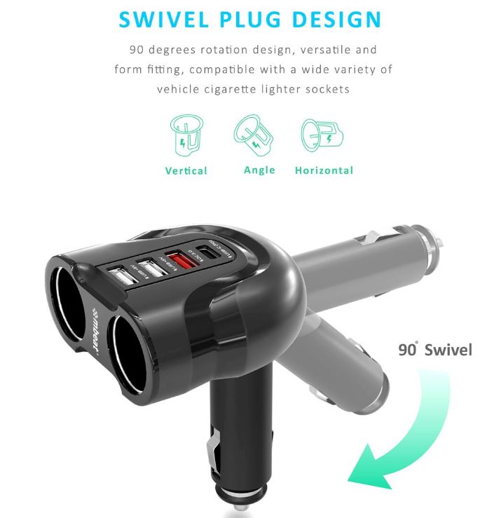 mbeat Gorilla Power Fast Car Charger: USB-C PD, QC 3.0 & Multi-Port Adapter MBEAT