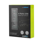Rapid 4-Port USB Car Charger w/ Individual ON/OFF Switches MBEAT