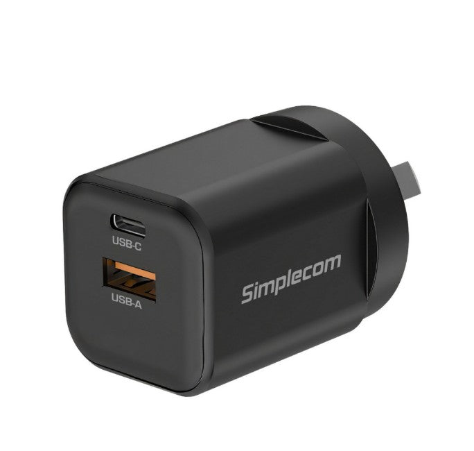 Simplecom CU235 Dual 35W Fast USB-C PD & USB-A QC Wall Charger Simplecom